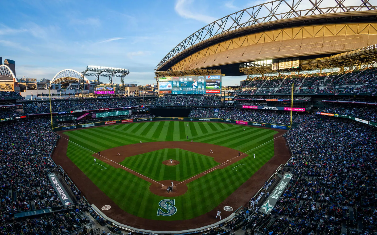 T-Mobile Park baseball field and seating in Seattle