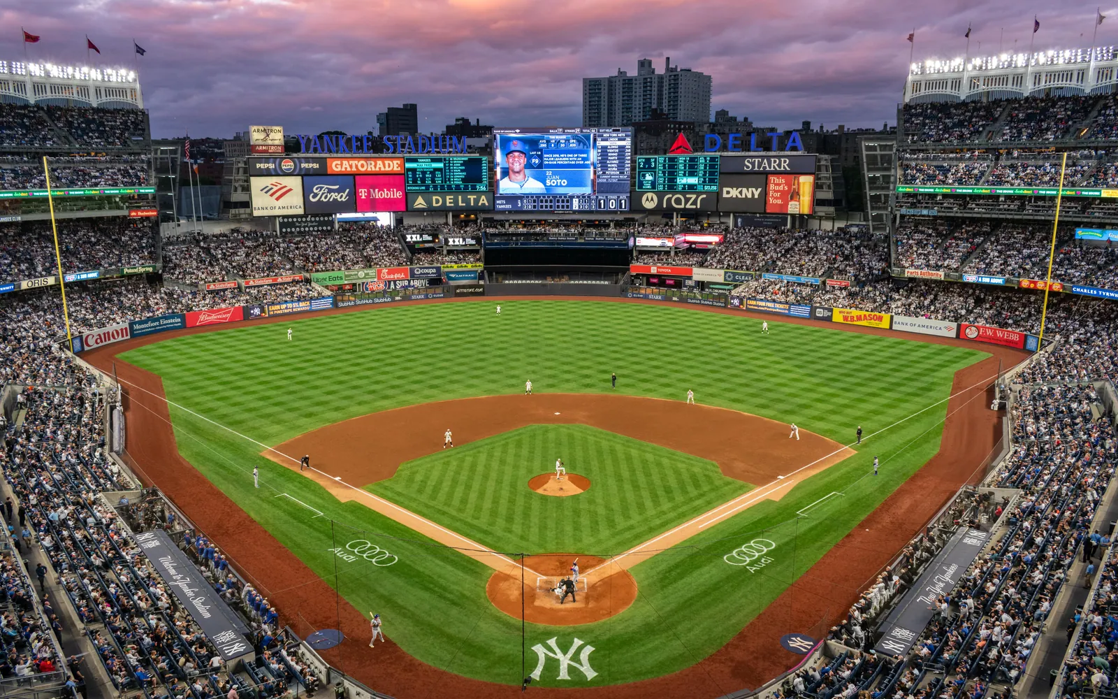 Yankee Stadium for a New York and Philadelphia MLB road trip